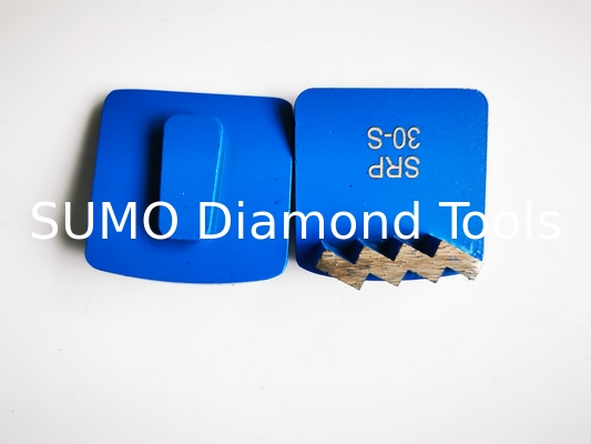 Aggressive ZIGZAG Segments  Redi Lock Diamond Grinding Shoes for Husqvarna