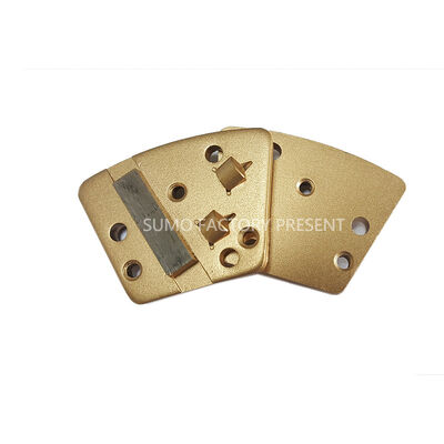 ASL Trapezoid  1/4PCD Single Bar  Magnetic Connection Diamond Grinding Shoes non-threaded