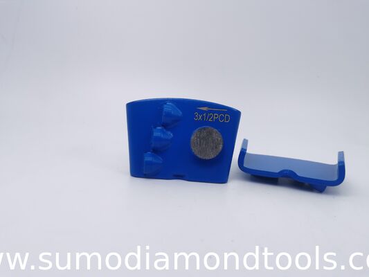 Concrete grinding diamond tools diamond grinding shoes with double rectangle segments